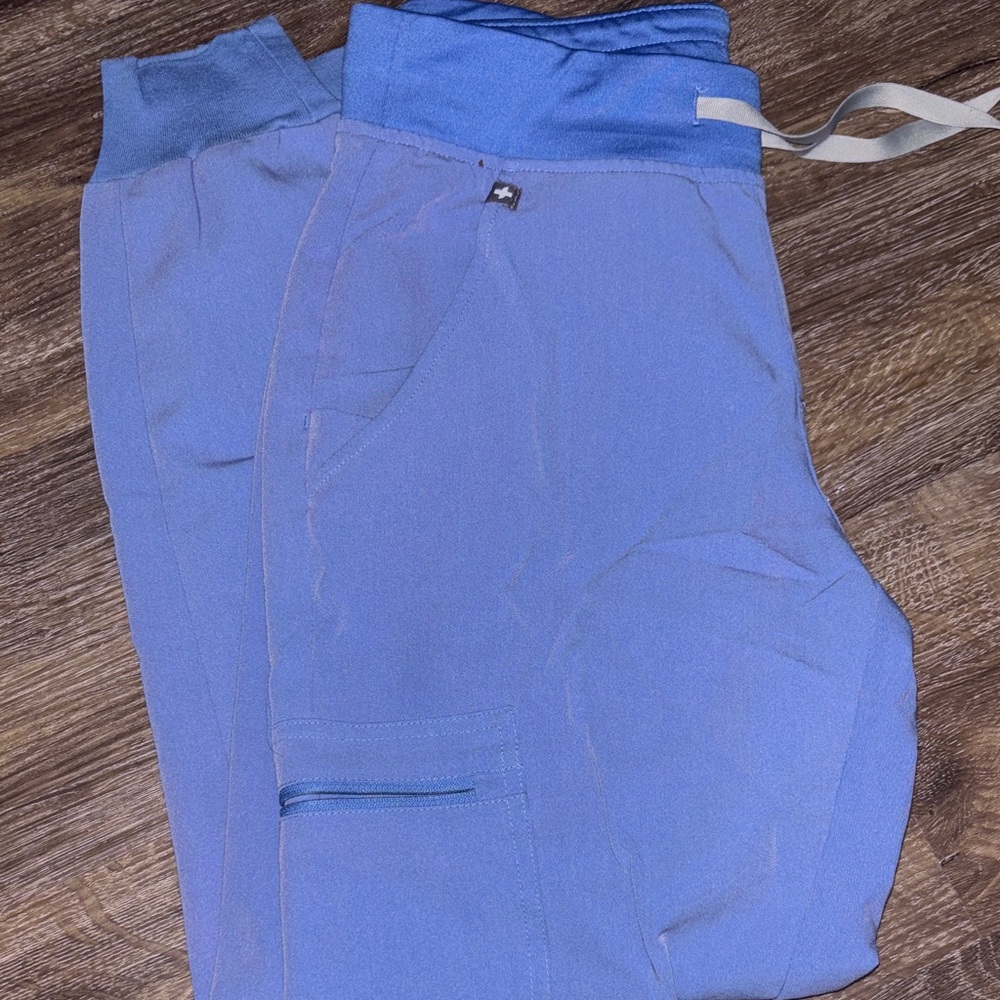 Figs Ceil Blue Jogger Scrub Pants